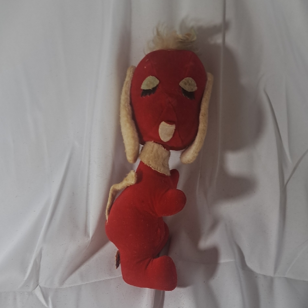 Red Plush Dog Toy
